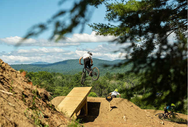 Mountain biker riding at Flow State